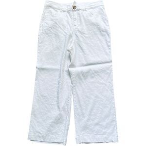 ADY P Pants Womens Size 8 Linen Blend Boho Wide Leg